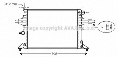AVA QUALITY COOLING ol2272 -  Радиатор, охлаждение двигателя